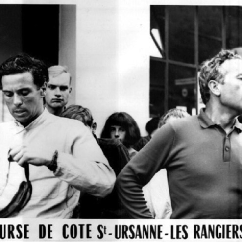 Promotion pour Ford : l'idée ? Faire une montée de la côte de Ste Ursanne les Rangiers avec la Lotus 38 gagnante d'Indianapolis !